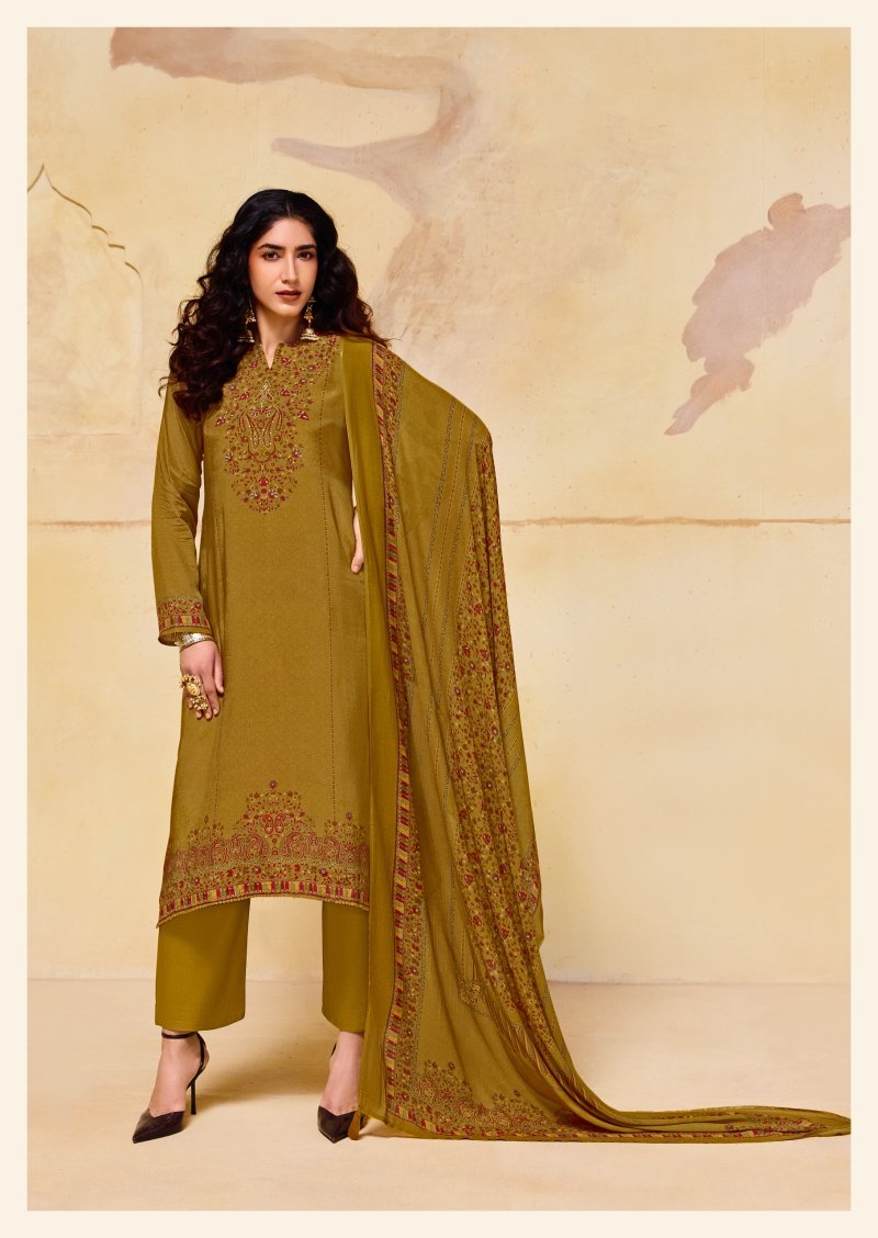 Olivia Vol 3 By Sadhana Viscos Pashmina Dress Material